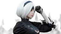 爱丽丝伪娘COS《尼尔》2B小姐姐 肤白貌美大长腿